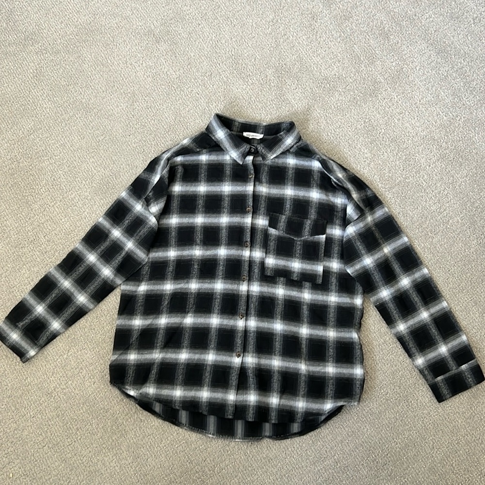 Oversized Pink Lily flannel